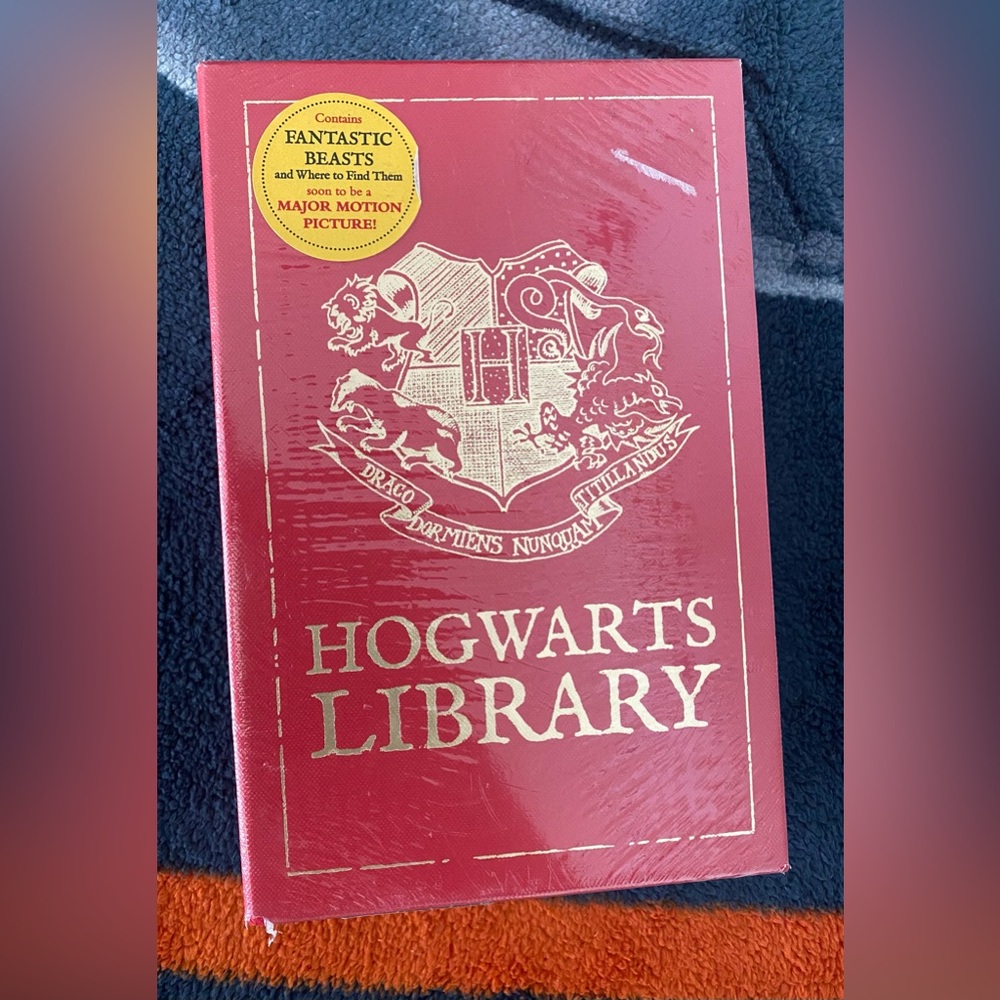 Harry Potter Hogwarts Library 3 Books Hardback Box Set Sealed NEW